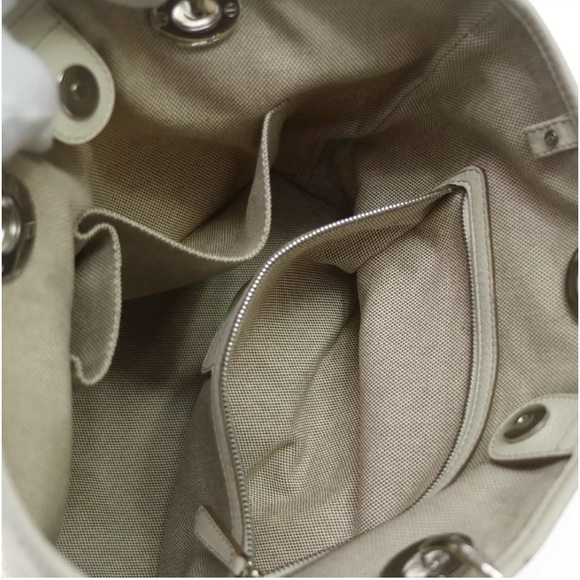 Christian Dior PVC Coated Canvas Leather Tote Bag - Picture 10 of 10